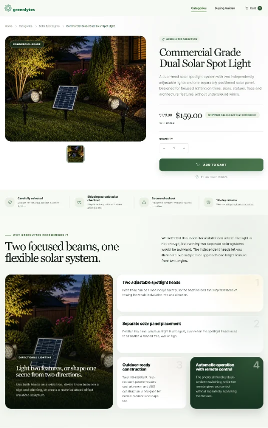 Présentation d’un produit Greenlytes